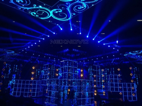 北京互聯(lián)網(wǎng)晚會透明LED數(shù)控魔方