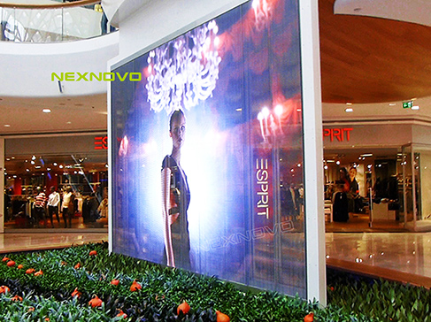 奧地利維也納商場雙面LED透明屏項目