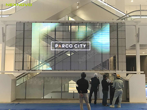 日本沖繩PARCO CITY商場LED透明屏項(xiàng)目