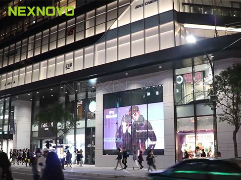 臺灣桃園統領百貨LED透明屏項目