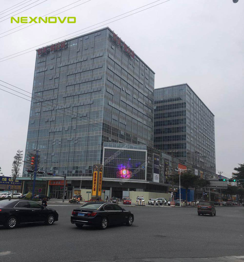 佛山堅美大廈透明LED顯示屏項目(圖3)