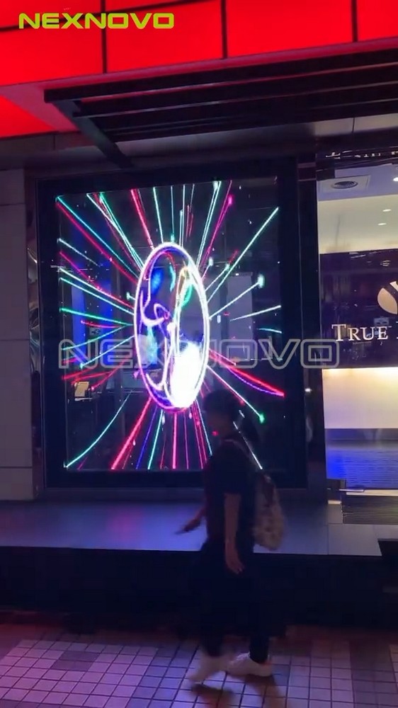 臺(tái)灣TRUE FITNESS 古亭健身館透明LED顯示屏項(xiàng)目(圖1)