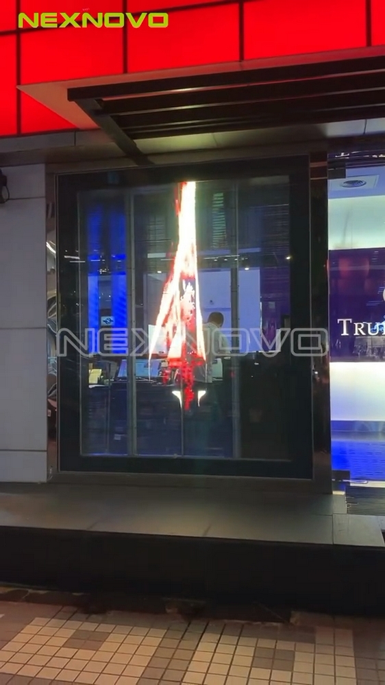 臺(tái)灣TRUE FITNESS 古亭健身館透明LED顯示屏項(xiàng)目(圖5)