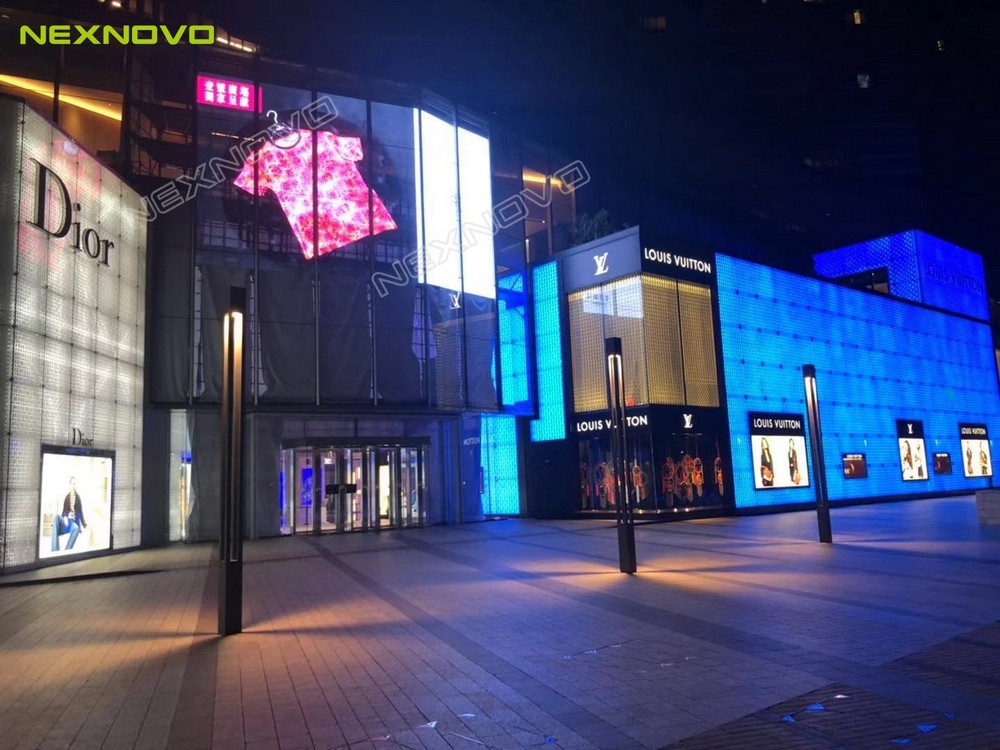 澳門壹號廣場透明LED玻璃屏項(xiàng)目(圖8)