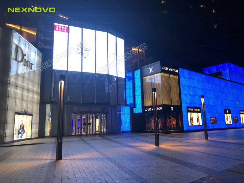 澳門壹號廣場透明LED玻璃屏項(xiàng)目(圖11)