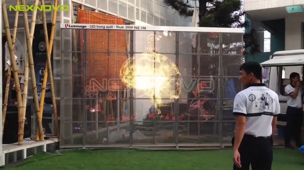 越南G7中原咖啡透明LED顯示屏項(xiàng)目(圖2)