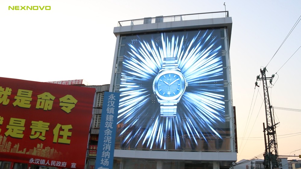 惠州龍門透明LED幕墻屏項(xiàng)目(圖1)