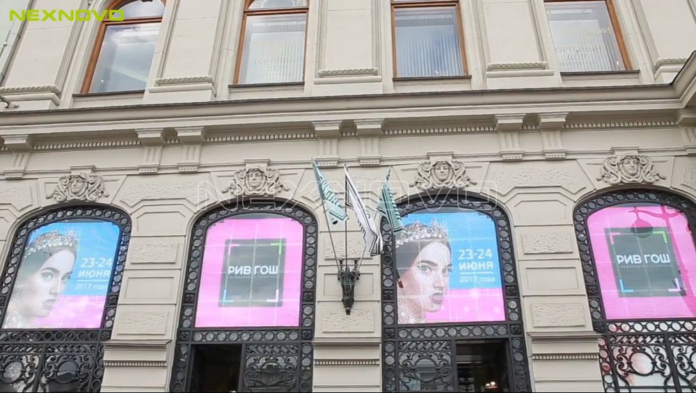 俄羅斯Rive Gauche透明LED櫥窗屏項(xiàng)目(圖4)