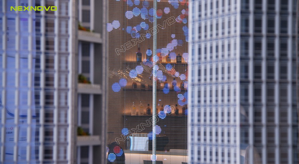 深圳坪山益田科技中心透明LED移動門項目(圖7)