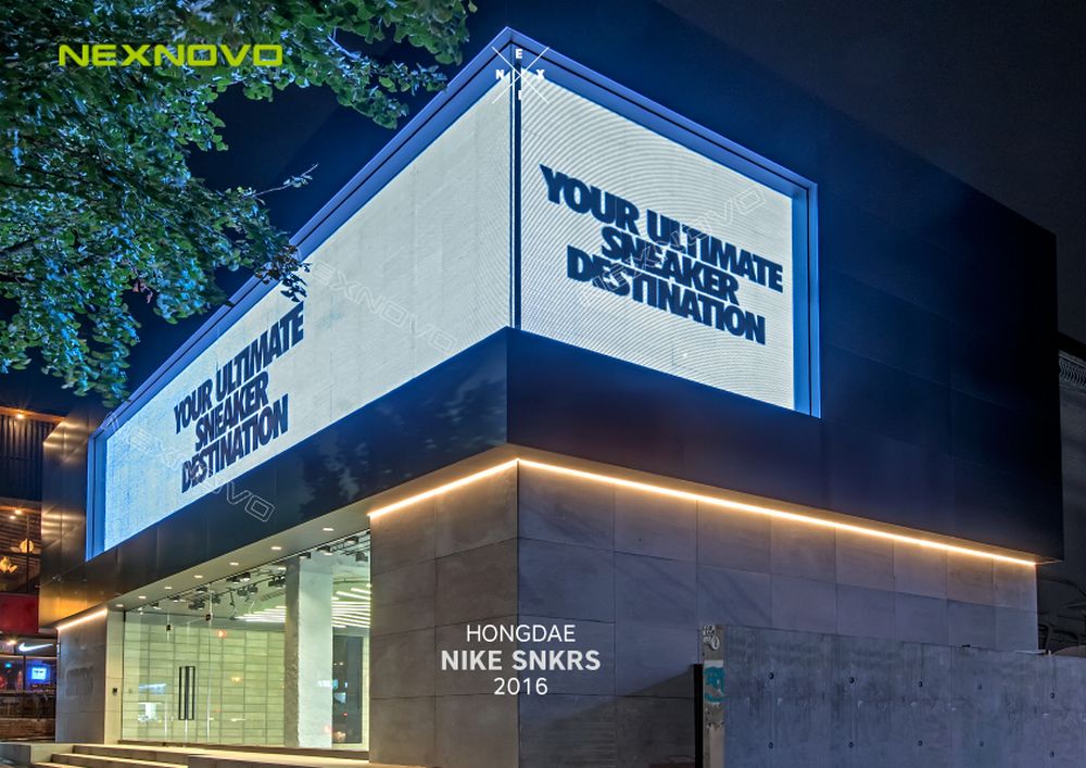 韓國(guó)NIKE旗艦店透明LED顯示屏項(xiàng)目(圖3)