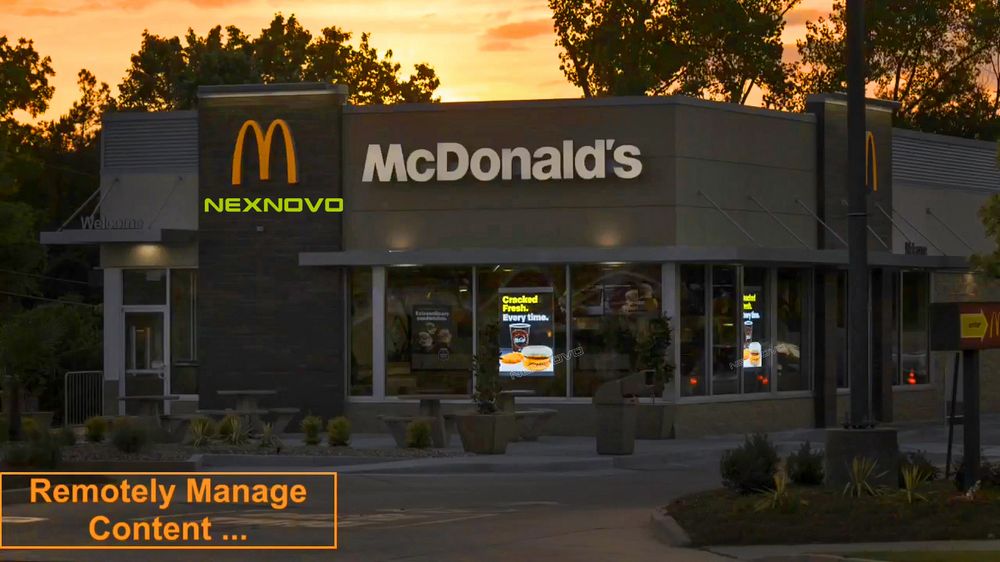 美國麥當(dāng)勞透明LED海報(bào)屏(圖4)