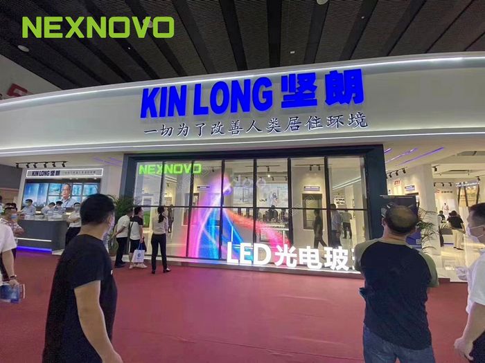晶泓LED光電玻璃屏，建博會大放異彩，燃爆展會現(xiàn)場！(圖7)