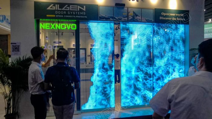 晶泓LED光電玻璃屏，建博會大放異彩，燃爆展會現(xiàn)場！(圖9)