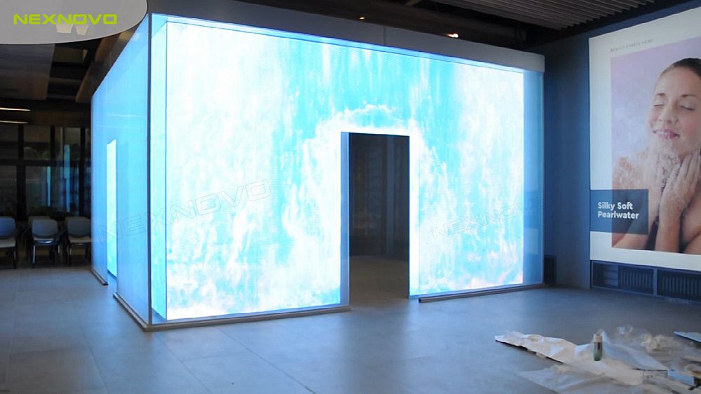 意大利米蘭LED玻璃房子透明屏項(xiàng)目(圖6)